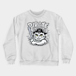 Pirate cute cat Crewneck Sweatshirt